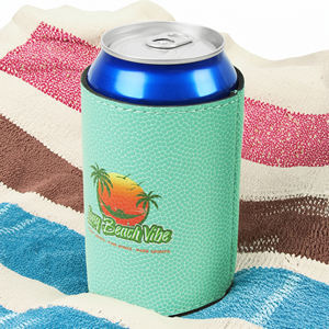 Özel Tasarım Lazerle İşlenebilir Suni Deri Kutu Tutucu Yeniden Kullanılabilir Bardak Kılıfı İnce Lazer Kazımalı PU Deri Kutu Soğutucu - Product Image 5