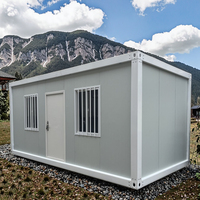 Maisons préfabriquées contemporaines en forme de A, 20 pieds, 40 pieds, villa en conteneur d'acier, hôtel, maison en conteneur avec panneaux sandwich