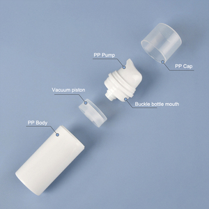 Tùy chỉnh đầy đủ màu trắng PP nhựa không có không khí huyết thanh chai <span class=keywords><strong>15ml</strong></span> 30ml 50ml 1oz kích cỡ cho mỹ phẩm và chăm sóc da sử dụng - Product Image 6