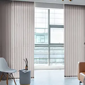 新产品织物透明垂直窗帘窗帘织物卷垂直百叶窗