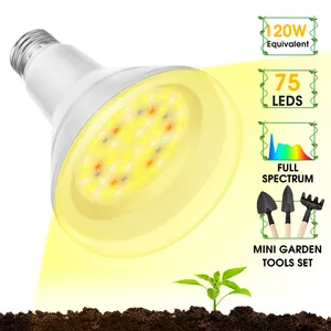 LOHAS 12W 120W Equivalent BR30 LED Grow Light Bulb full spectrum for Indoor Plants Seedlings Greenhouse