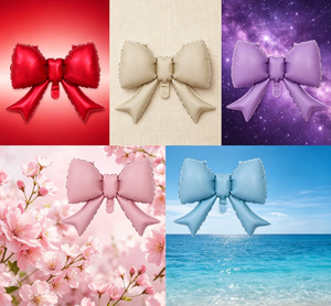 Globo de Aluminio con Lazo en Color Macaron, Estilo Femenino, <span class=keywords><strong>para</strong></span> Decoración de Fondo de Bodas, Fiestas de Cumpleaños, Despedidas de Soltera y Eventos - Product Image 3