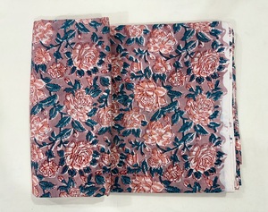 Pure Indian Premium 100% algodón mano bloque impresión tela hecha a mano Azo colores libres vestidos altos bolsos prendas-para varios colores - Product Image 2