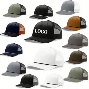 Nuevas Tendencias Gorra Trucker Richardson 112FPR de Cinco Paneles con Bordado de Cuerda y Estampado Personalizado con su Logotipo - Product Image 1