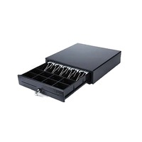 Cajón de Caja Registradora Electrónico Metálico para Supermercados y Restaurantes AonPos, Cajón de Efectivo con Conexión RJ11 para Comercio Minorista