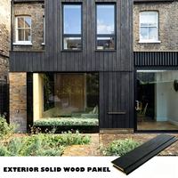 Panneaux muraux en épicéa les plus populaires 3000*125*19mm Shou Sugi Ban pour l'extérieur