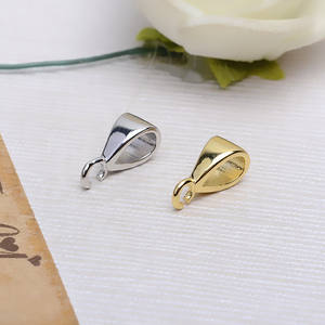 Boucle en argent S925 en forme de grain de melon, ouverture de 3 mm, article semi-fini, accessoire de bijouterie DIY, support vide 3924 - Product Image 5