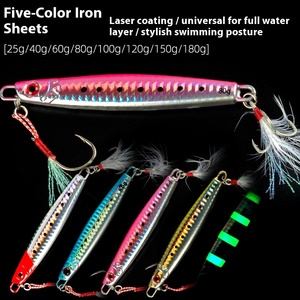 Barco de pesca de mar profundo de 180g, plantilla de Metal, señuelo, cebo para atrapar carpa, rojo, dulce, humo rápido, fundición larga luminosa para cola de pelo, <span class=keywords><strong>pez</strong></span> <span class=keywords><strong>bomba</strong></span> - Product Image 2