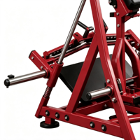 Máquina de remo inclinada con carga de placas BJ6004 para gimnasio, equipo de fitness para entrenamiento de espalda