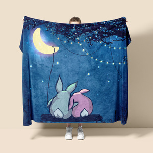 Bán buôn 2024 thiết kế mới nhà Deco Polyester flannel vải tùy chỉnh in tấm thảm chăn - Product Image 3