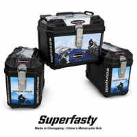 Ensemble de bagages latéraux de haute qualité pour moto, étanches, anti-poussière, renforcés, anti-chute, en PP, pour le rangement quotidien