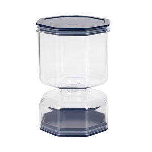 Pot à cornichons en plastique hermétique avec séparation sec/humide, forme sablier, pour légumes marinés, usage domestique, vente en gros, produit transfrontalier TikTok - Product Image 1