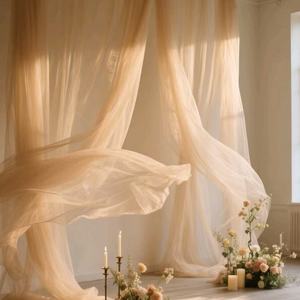 Mesh Table Runner Curtain American Net Lawn Wedding Arch Decoration Tulle Birthday Party <strong>Background</strong> Chiffon Fabric None - Product Image 2