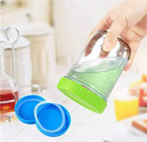 YONGLI barattolo di vetro da 3.4 pollici con coperchi coperchio in plastica a bocca larga in alluminio per barattoli kerr - Product Image 6