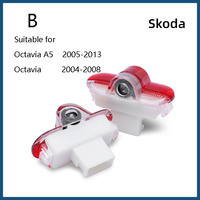 Nouvelle lampe de projection de logo de bienvenue LED pour portière de voiture Skoda Superb 3U/3T/Roomster/Old Febia/Octavia A7/Octavia 2-12V DC