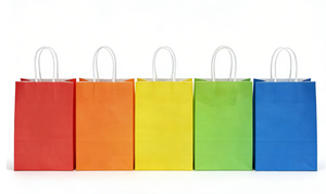 Bolsa de Papel Kraft <span class=keywords><strong>Multicolor</strong></span>, Bolsa de Regalo de Colores, Bolsa de Compras, Embalaje para Minoristas, Bolsa para Fiestas - Product Image 4