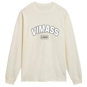 เสื้อยืดแขนยาวลายนูนสำหรับผู้ชายเสื้อยืดกราฟิกออกแบบตามสั่ง3D โอเวอร์ไซส์ออกแบบได้ตามต้องการ - Product Image 3