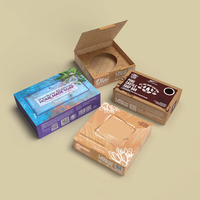 Emballages de savon pliables, écologiques, biodégradables, recyclables, portables, résistants, fabriqués en papier recyclé, finition mate