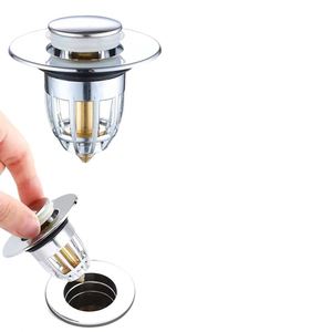 Wash Basin Pool Leaky <b>Sink</b> Filter <b>Plug</b> Drain Accessories Anti-odor Basin Bounce Core Artifact Universal Press Type Sewer Pipe - Product Image 1