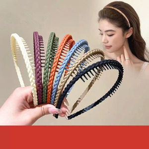 Fascia da donna in plastica semplice antiscivolo con <span class=keywords><strong>pasta</strong></span> fritta Color glassata che attorciglia la fascia <span class=keywords><strong>per</strong></span> bambini all'ingrosso - Product Image 2