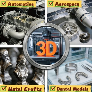 Collecteur d'admission en métal imprimé en 3D, alliage de nickel, acier inoxydable, alliage de titane, DMLS, géométrie complexe, pièces industrielles personnalisées en lot - Product Image 2