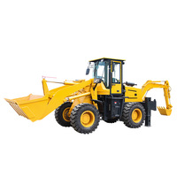 Mini Backhoe Loader Desain Baru dari Pabrik Cina, Mesin Pemindah Tanah EPA, Berbagai Lampiran Opsional, Harga Kompetitif