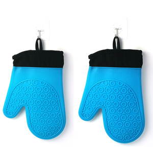 Silicone Oven Mitt Heat Resistant 27cm Thickened With Cotton Lining For Kitchen Use - Product Image 2