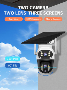 Cámara Solar WiFi para Exteriores con Detección de Movimiento Inteligente, Pantalla Doble, Video, Lentes Duales, Paquetes de Cámaras WiFi 4G, Cámara de Seguridad con Energía Solar - Product Image 3