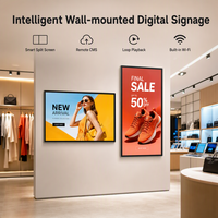 HAUMR 32" 49" 55" Duvara Monte Edilen Dijital Tabela Reklam Ekranı İç Mekan LCD Poster Ekranı Ticari Reklam Tanıtımı için