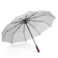 Parapluie pliable personnalisé avec logo, résistant au vent, imperméable, protection UV, parapluie compact pour cadeaux d'affaires et déplacements quotidiens