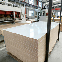 Tablero de MDF laminado de melamina de doble cara con revestimiento UV de alto brillo, 1830*3660mm, 12mm, 16mm, 18mm, precio bajo