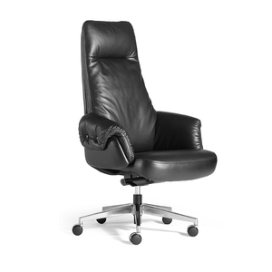 Silla de Oficina Ejecutiva de Diseño Moderno, Silla de Cuero con Respaldo Ergonómico, Altura Ajustable y Giratoria - Product Image 5