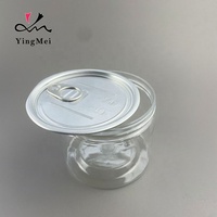 Boîtes d'emballage en plastique PET transparentes faciles à ouvrir pour aliments, bonbons, biscuits, bocaux de conserve pour animaux de compagnie