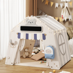 Tente de jeu multifonction pour enfants, château de princesse avec fenêtre, en polyester durable pour bébé et tout-petit, pour dormir et jouer en intérieur - Product Image 6