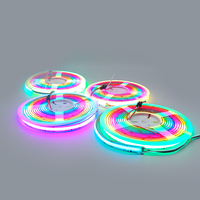 Bande LED COB RGBIC 576 LED/m 12V 24V adressable, couleur de rêve, sans points, flexible, pour éclairage de fond de télévision et de jeux