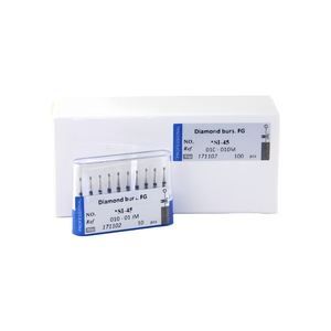 Frese Diamantate ad Alta Velocità per Clinica Dentale, Gambo FG, per Intaglio Fissure, Finitura, Cono Invertito - Product Image 1