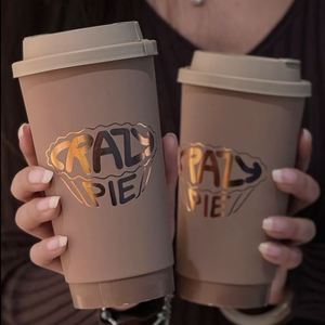 Custom Printed Logo 16oz <b>Disposable</b> Tactile Paper Milk Tea <b>Cup</b> Luxury Khaki Double Wall Paper Coffee <b>Cup</b> With Lid - Product Image 3