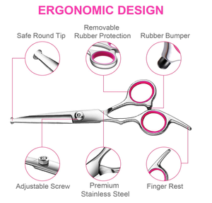 Kingtale 트렌드 제품 2024 신상품 개 액세서리 전문가 5 in 1 4CR 스테인레스 스틸 개 미용 가위 - Product Image 4