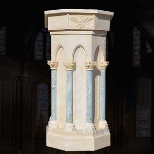 แท่นบูชาหินอ่อนสำหรับโบสถ์ทรงสูง ทำมือตามสั่ง - Product Image 3