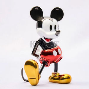 Fibre de verre galvanisé dessin animé Mickey statue <span class=keywords><strong>peinture</strong></span> Mickey sculpture décoration de la maison résine artisanat statue - Product Image 1