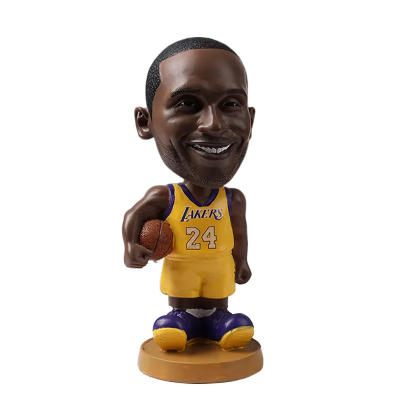 Hoge Kwaliteit Hars Bobblehead Pop Gift Basketbalbeeld Professionele 3d Maatwerk Polyresin Bobble Head