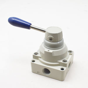 Valvola Manuale Pneumatica Rotante a Leva Airtac 1/4 3/8 1/<span class=keywords><strong>2</strong></span> Porte 4/3 Vie 4HV230-08 4HV330-10 4HV430-15 - Product Image 3
