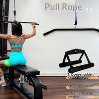 Machine de tirage vertical haute performance avec corde élastique V-Grip pour l'ouverture des épaules et le renforcement du dos, idéale pour la maison