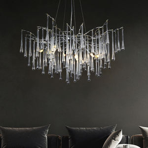 Rama de árbol grande moderna, luz de cristal, sala de estar, Hotel, rama de árbol, gota de lluvia, candelabro de cristal - Product Image 2