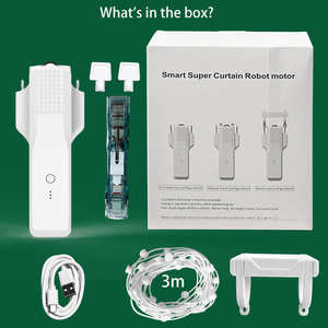 TYSH-Tuya Batterie Ultra-silencieuse, Contrôle Vocal par Application Wifi, Rideaux de Rêve, Rideau de Lit à Moteur <span class=keywords><strong>Robot</strong></span> Solaire Intelligent pour Chambre à Coucher - Product Image 6