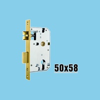 Serrure de porte intérieure moderne et minimaliste, serrure noire à poignée fendue, poignée de porte en bois silencieuse, quincaillerie de serrure de porte de chambre