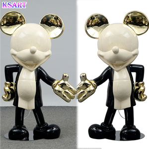 Sculpture en résine pop art moderne poupée de dessin animé <span class=keywords><strong>Mickey</strong></span> pour enfants ornement de grande valeur <span class=keywords><strong>Mickey</strong></span> Mouse - Product Image 4
