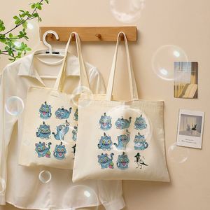 Bolsa de Mano de Lona con Estampado de Tigre Cazador de Demonios, Personalizada, para Viaje, Bolsa de Compras Reutilizable para Mujer con Diseño Personalizado - Product Image 3