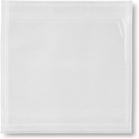50 coques adhésives très solides et transparentes, scellage très résistant, liste d'expédition, enveloppe d'amortissement