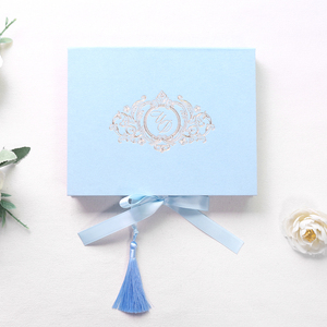 Boîte d'invitation de mariage en velours de haute qualité avec illustration personnalisée de l'emplacement, <span class=keywords><strong>sceau</strong></span> de <span class=keywords><strong>cire</strong></span> et carte chronologique pour mariage - Product Image 2